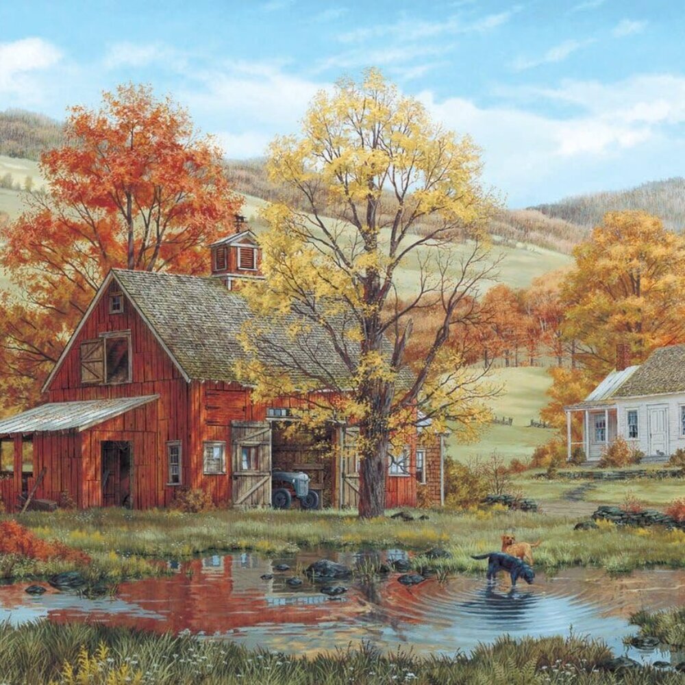 Puzzles Friends in Autumn - 1000 Piece Jigsaw Puzzle